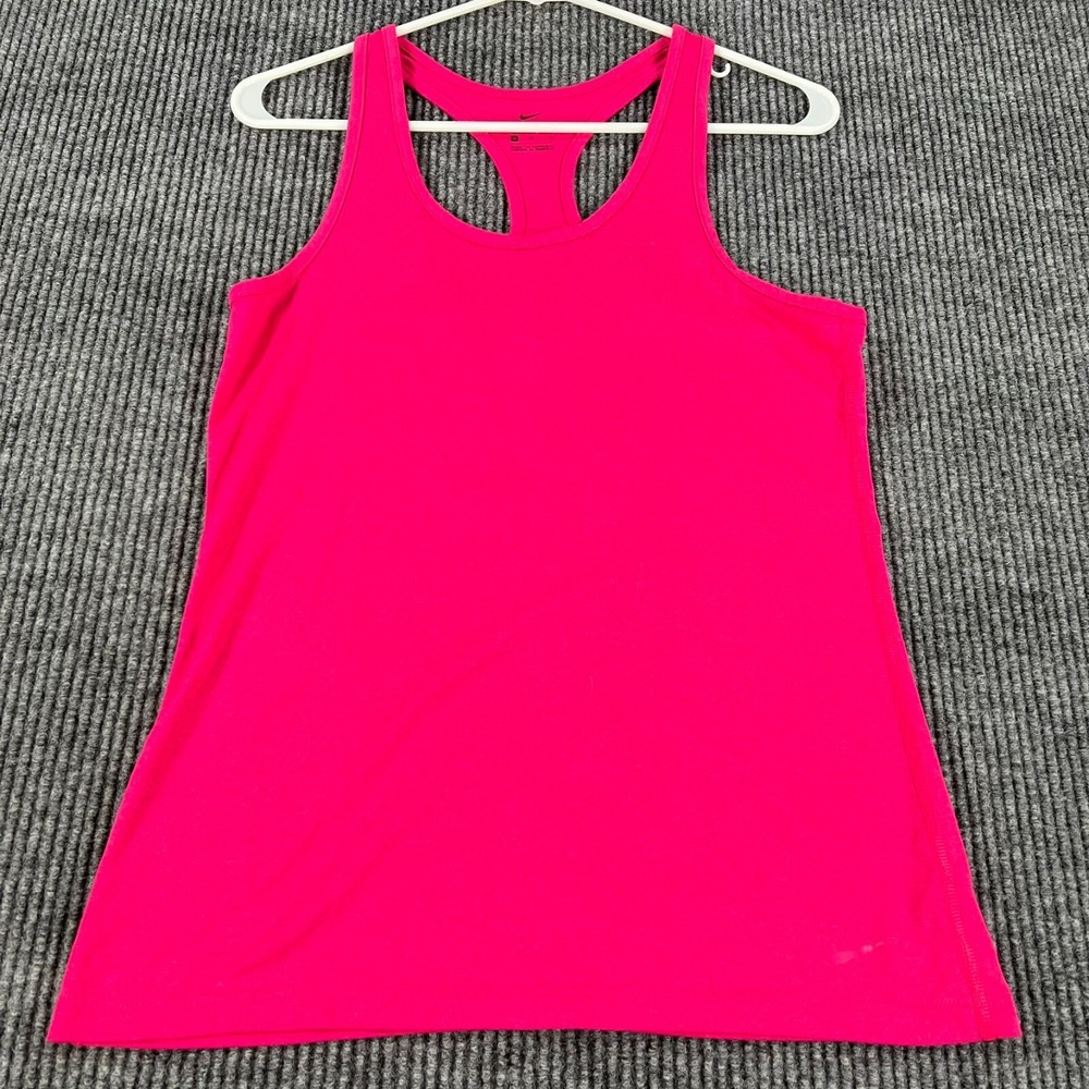 Nike Womens Shirt Tank Top Medium Pink Sleeveless Activewear Gym‎ Run Lift Yoga